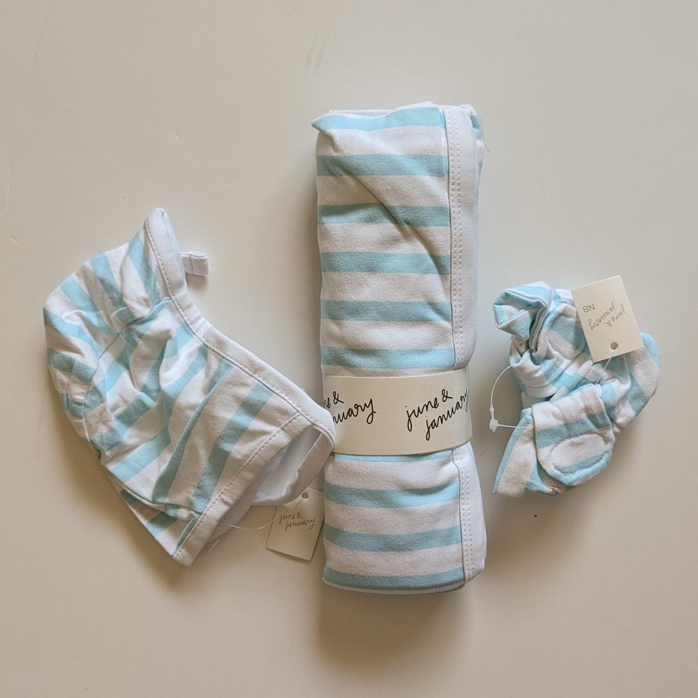 June & January Robin Stripe Coming Home Set